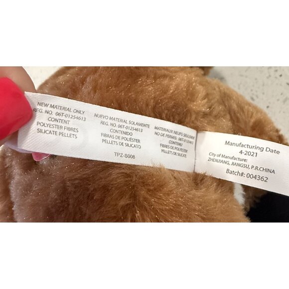 The Petting Zoo Soft Plush Fox Stuffed  13" Recycled Materials Brown White 3+ - Picture 7 of 8